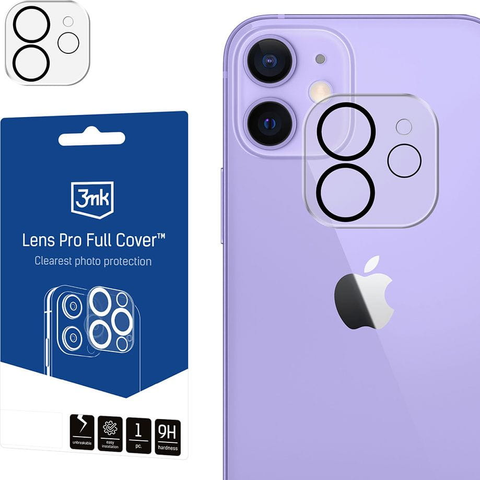 Kameraglas für Apple iPhone 11/12 mini – 3mk Lens Pro Full Cover