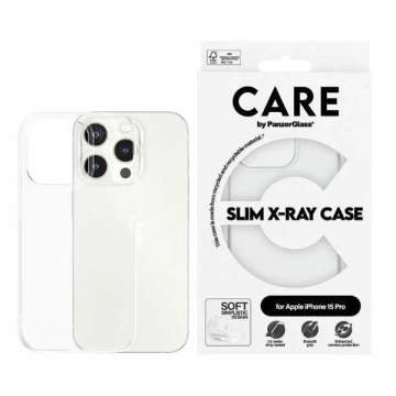 iPhone 15 Pro CARE von PanzerGlass Slim X-Ray Case 6,1" Transparent