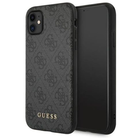 Etui Guess GUHCN61G4GFGR do iPhone 11 6,1" hard case 4G Metal Gold Logo