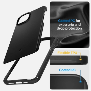 Etui Spigen Thin Fit für iPhone 15 schwarz