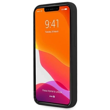 BMW BMHCP13SSILBK Handyhülle für Apple iPhone 13 Mini 5.4" schwarz/schwarz Hardcase Silikon Signatur