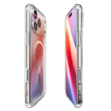 Etui do iPhone 17 Pro Spigen Ultra Hybrid Mag MagSafe Clear/Gold