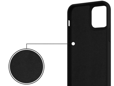 Ring Ultra Slim Alogy Silikonhülle für iPhone 12/12 Pro 6.1 Schwarzes Glas