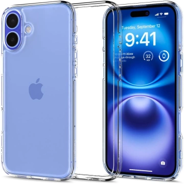 Etui Spigen Ultra Hybrid für Apple iPhone 16 Crystal Clear