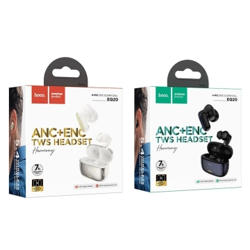 Hoco EQ20 Kabellose Bluetooth TWS-Kopfhörer mit ANC und ENC - Schwarz