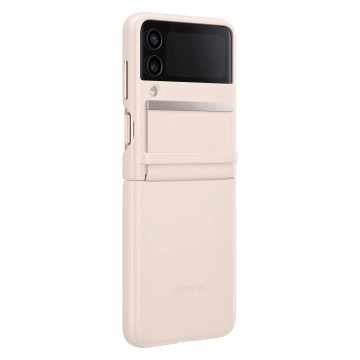 Samsung Flap Leather Cover Case für Galaxy Z Flip4 Pfirsich (EF-VF721LPEGWW)