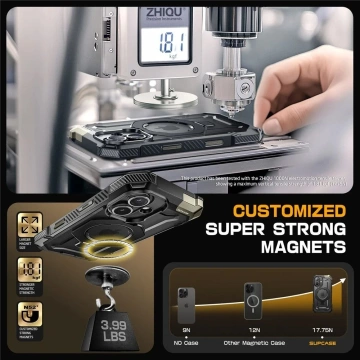 Etui Supcase UB Grip Mag Safe für iPhone 16 Schwarz