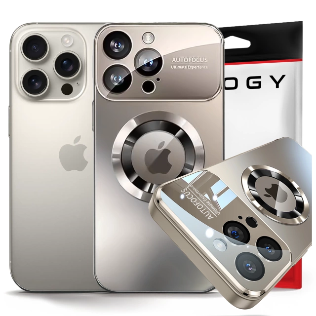 Etui do Apple iPhone 16 Pro obudowa Alogy MagSafe LuxeShield™ Case z ochroną obiektywów do MagSafe Titanium