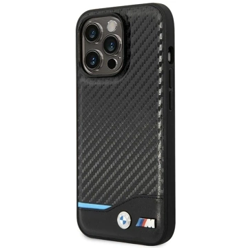 BMW BMHMP14L22NBCK Handyhülle für Apple iPhone 14 Pro 6.1" schwarz/schwarz Carbon MagSafe