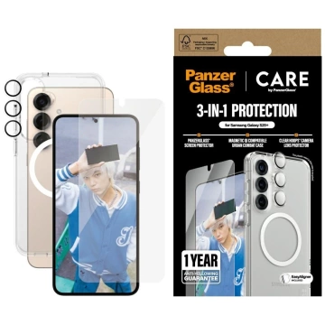 3-in-1-Schutzkit für Samsung Galaxy S25 Plus CARE von PanzerGlass