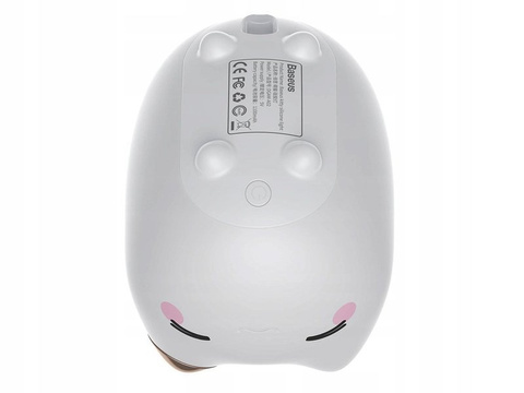 Baseus Nachttischlampe für ein Kind Silikon-LED in Form einer Katze Weiß