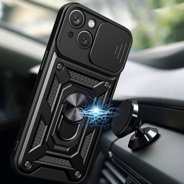 Alogy Camshield Stand Ring Case mit Kameraabdeckung für Apple iPhone 14 Plus Glass