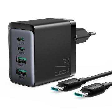 Joyroom TCG02 GaN 67W - Schnellladegerät 2x USB-C 2x USB-A Kabel 100W