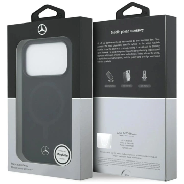 Etui do iPhone 17 Pro Mercedes-Benz Smooth Leather MagSafe Black
