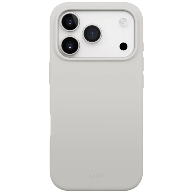 Etui Ochronne do iPhone 17 Pro UNIQ Lino Magclick Light Grey