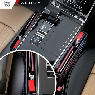 Auto-Organizer für das Auto zwischen den Sitzen Alogy Car Front Seat Storage Box schwarz