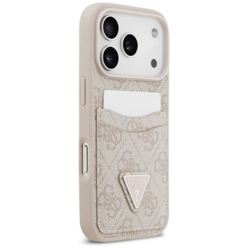 Etui Guess do iPhone 17 Pro 4G Double Card Triangle Pink