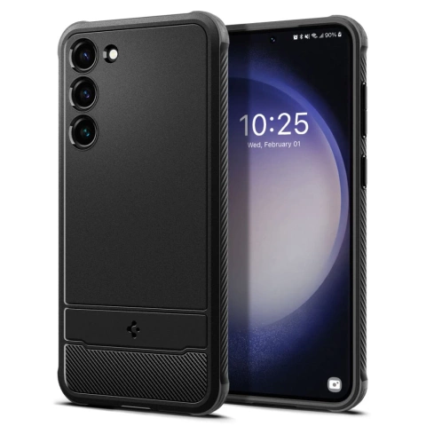 Etui na telefon Spigen Rugged Armor do Samsung Galaxy S23+ Plus Matte Black
