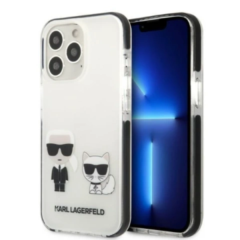 Schutzhülle Karl Lagerfeld KLHCP13LTPEKCW für Apple iPhone 13 Pro / 13 6.1" Hardcase weiß/weiß Karl