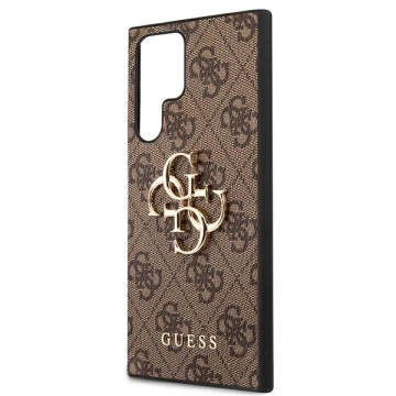 Etui Guess GUHCS22L4GMGBR S908 für Samsung Galaxy S22 Ultra Hardcase 4G Big Metal Logo