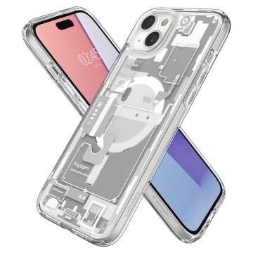 Spigen Ultra Hybrid Mag Mag Safe für Apple iPhone 15 Zero One Weiß