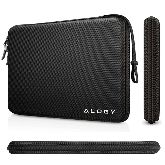 Torba na laptopa do MacBooka Air Pro 15" 16" Alogy ShieldCase Hard Foam Bag etui ochronne teczka 15-16" Czarna