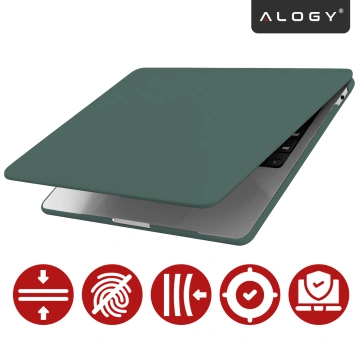 Etui do Apple MacBook Air 13 / 13.3" 2018–2021 (M1 A2337/A2179/A1932) – elastyczna, matowa obudowa ochronna, lekka i odporna – Alogy AirGuard™ Zielony