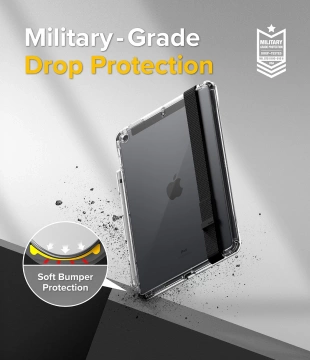 Ringke Fusion Case Cover mit Gelrahmen für iPad 10.2 '' 2021/2020/2019 transparent (fps586r41)