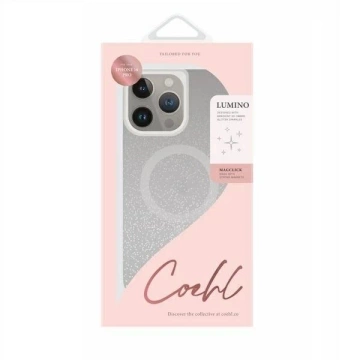 Etui UNIQ Coehl Lumino do iPhone 16 Pro MagSafe Srebrne Brokatowe