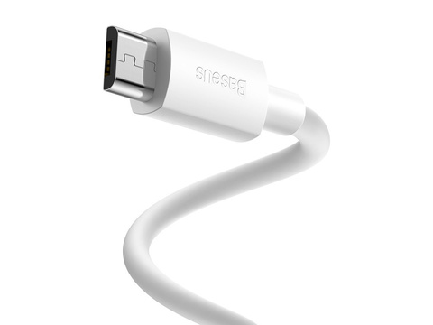 1,5 m Baseus-Kabel x2 USB-Kabel - Micro-USB 2.1A Weiß