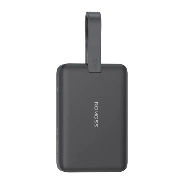 Powerbank Romoss WMS10 10000 mAh 30 W, Schwarz – Magnetisches Laden und Schnellladen