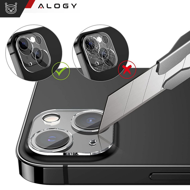 2x Szkło na obiektyw aparat do iPhone 15 / 15 Plus Alogy lens clear przezroczyste