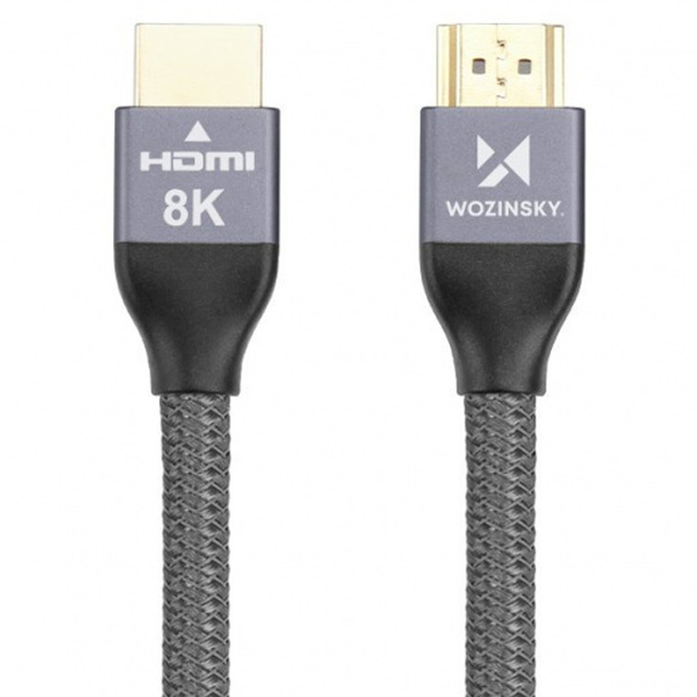 Kabel HDMI 5m przewód Wozinsky do przesyłu 48 Gbps 8K 60Hz Czarny