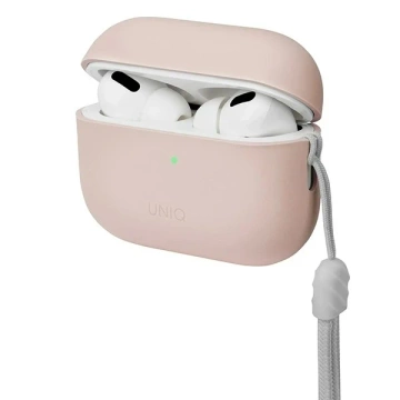Etui ochronne na słuchawki UNIQ etui Lino AirPods Pro 2 gen Silicone różowy/blush pink