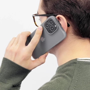 Kingxbar Plain Series Case Cover für iPhone 13 Pro Silikonhülle Grau