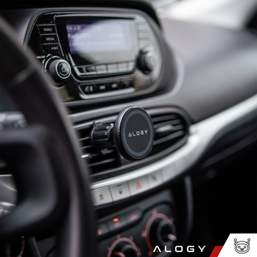 Magnetische Autotelefonhalterung, Fenster, Kühlergrill, Cockpit, Armaturenbrett, Auto, Telefon, Alogy Black Organizer