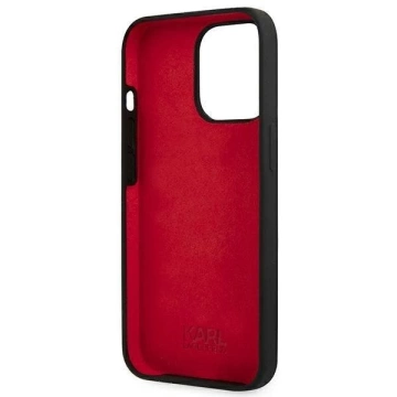 Karl Lagerfeld KLHCP13XSLMP1K iPhone 13 Pro Max 6,7" Hardcase Czarny/Black Silicone Plaque