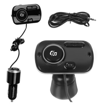 FM Transmitter Bluetooth Autoladegerät 2x USB QC 3.0 MP3 Quick Charge Schwarz