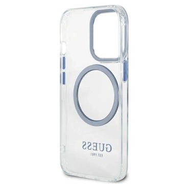 Etui Guess GUHMP13LHTRMB für iPhone 13 Pro / 13 6,1" Hartschale Metal Outline Magsafe