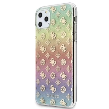 Guess GUHCN65PEOML iPhone 11 Pro Max Mehrfarbige Hartschale Iridescent 4G Peony