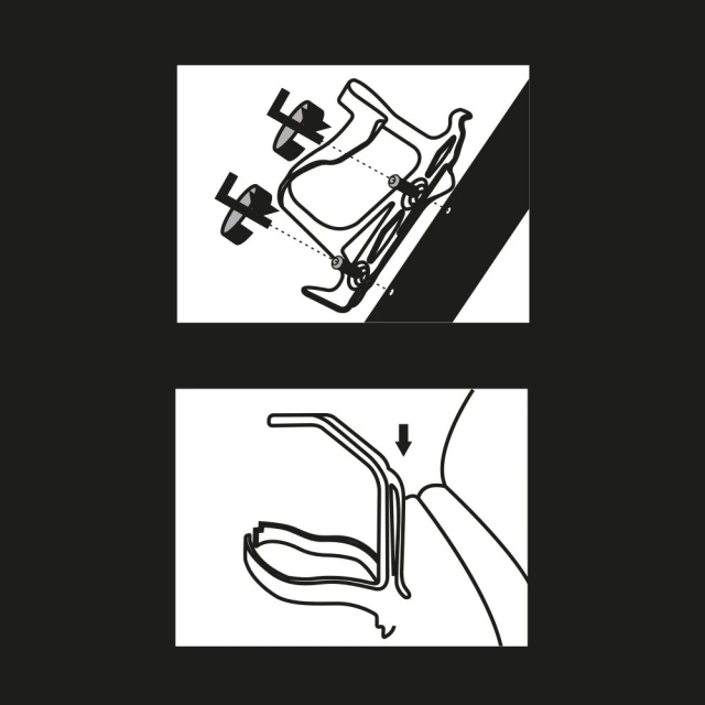 Wozinsky rowerowy uchwyt na bidon / koszyk na bidon czarny (WBH-B01)