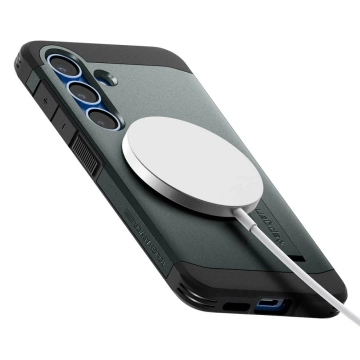 Etui für Samsung Galaxy S25 Plus Abyss Green Spigen Tough Armor Mag MagSafe