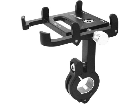GUB Plus 6 Motorrad Fahrradhalter für ein Smartphone, Aluminium schwarz