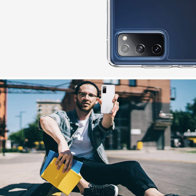 Etui Spigen Ultra Hybrid do Samsung Galaxy S20 FE Crystal Clear + Szkło Alogy Full