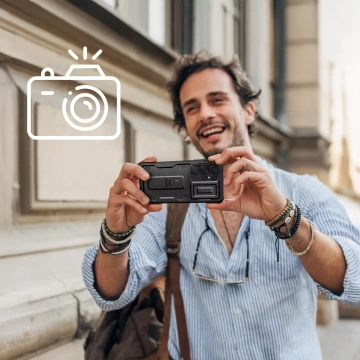 Samsung Galaxy S25 Ultra Hülle Schutzhülle Tech-Protect Kevlar Cam Schwarz