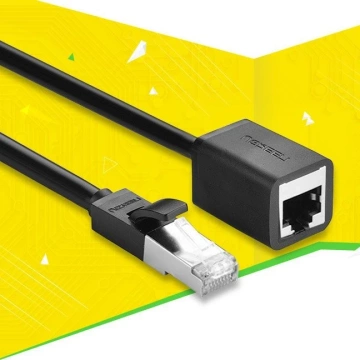 UGREEN Ethernet-Verlängerungskabel RJ45 Cat 6 FTP 1000 Mbit/s 2 m schwarz (NW112 11281)