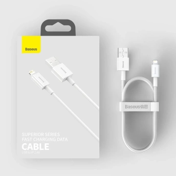 Baseus Superior USB - Lightning 2.4A 2 m Kabel Weiß (CALYS-C02)