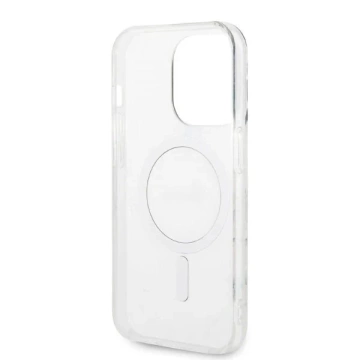 Zestaw Guess GUBPP14XHMEACSK Hülle Ladegerät iPhone 14 Pro Max 6,7" czarny/schwarz Hartschale MagSafe Marble