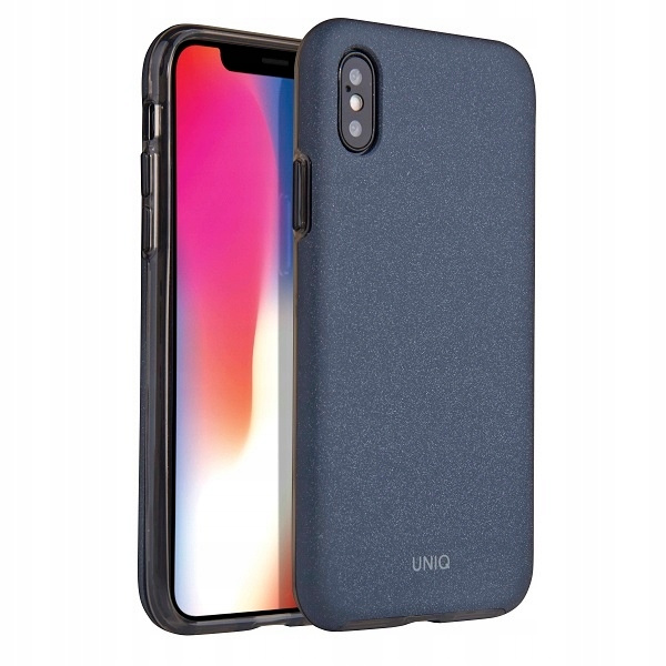 UNIQ Etui Lithos iPhone X/Xs niebieski /azurblau