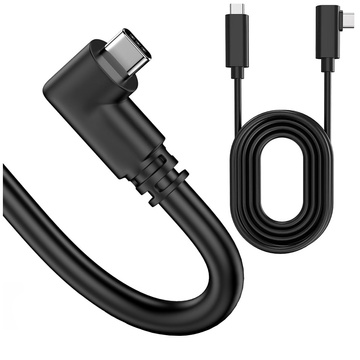 Kabel für VR-Brille Alogy USB Type-C 5m Kabel für Oculus Link Quest 1 2 Schwarz